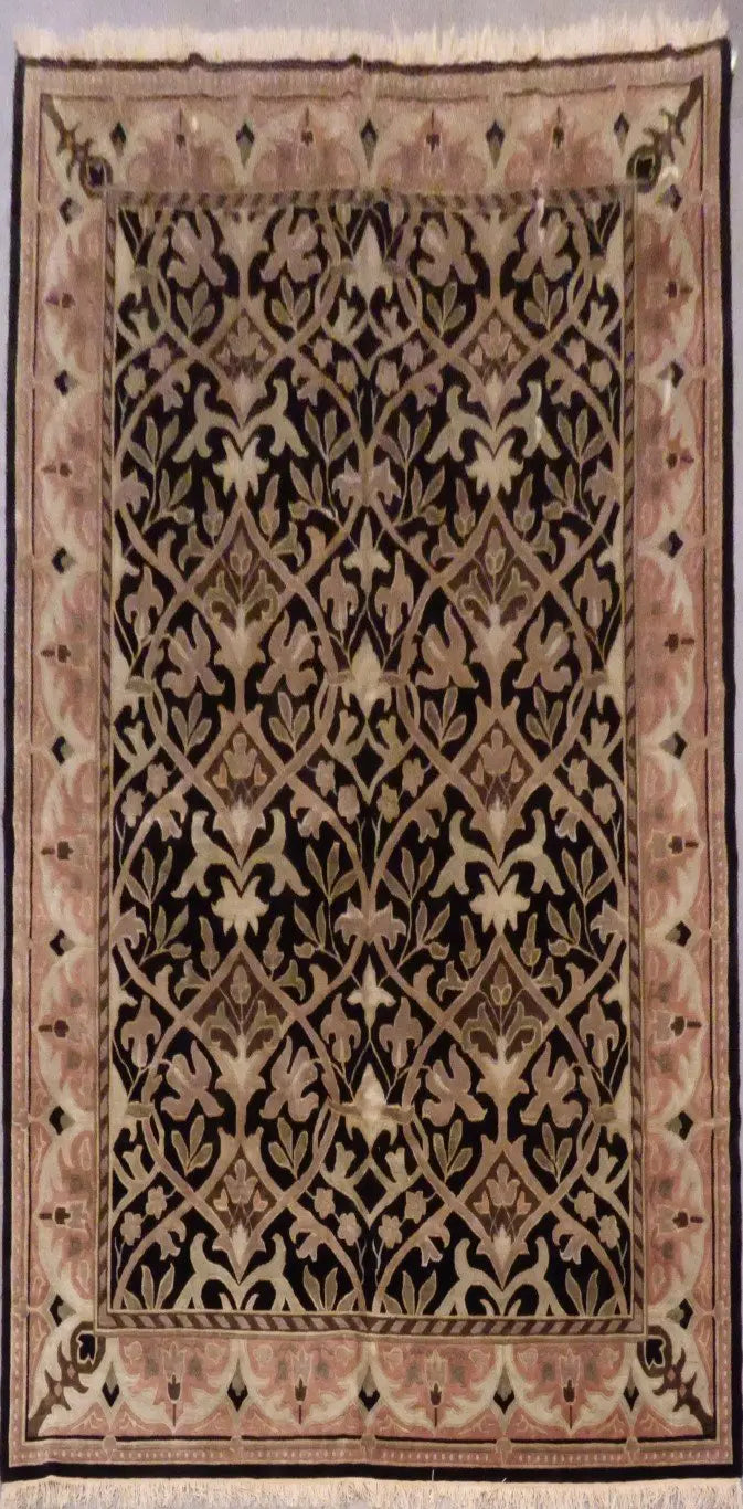 One Of The Kind Indian Hand-Knotted Rug 8'9'' X 11'8"